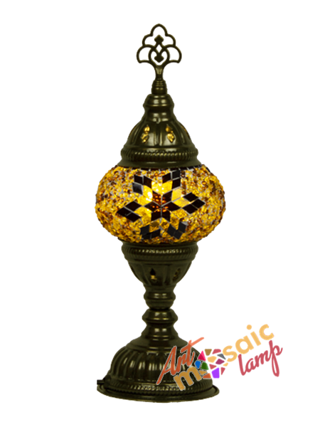 Battery Powered Mosaic Table Lamp 10200